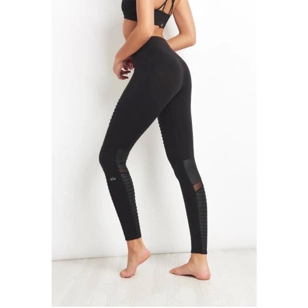 Alo High Waist Moto leggings- SMALL